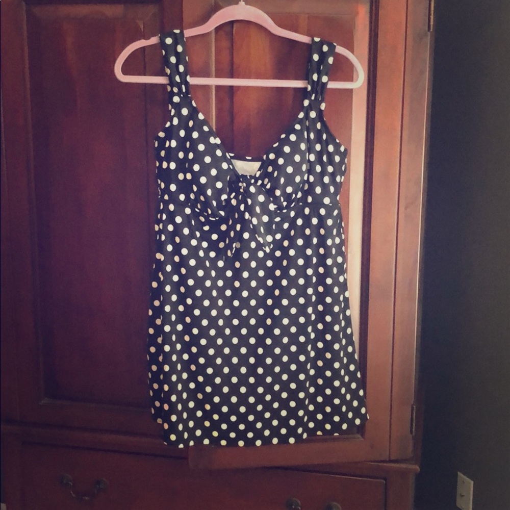 One piece polka dot swimsuit